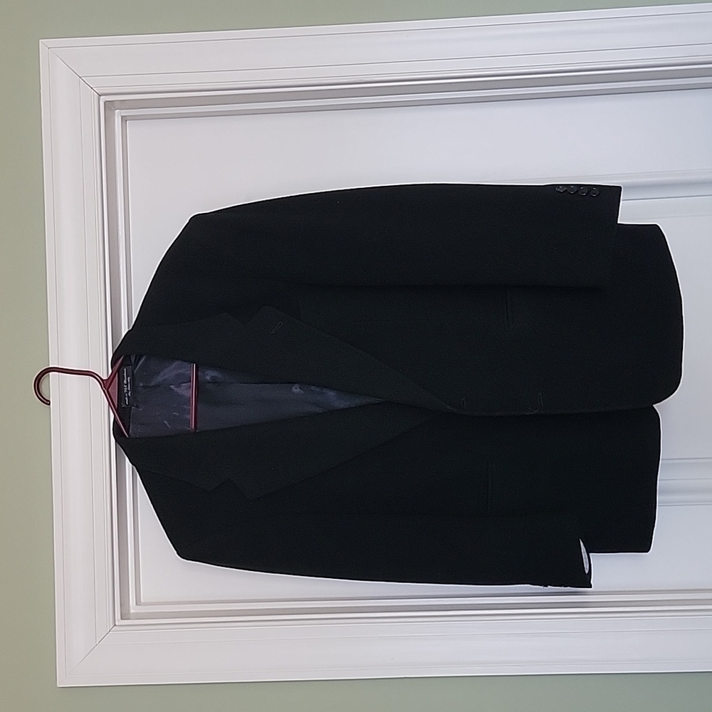 Black Cashmere blend men's coat